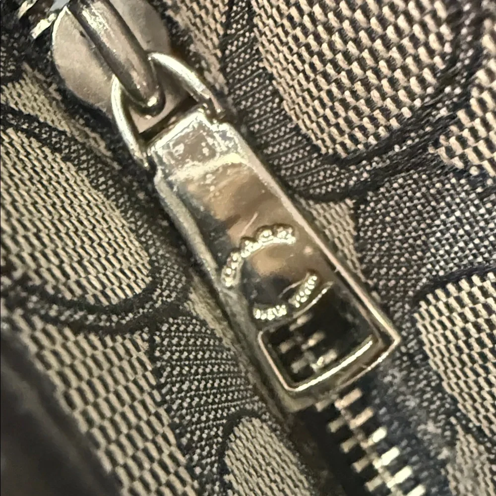 Coach Black and Brown Patterned Tote